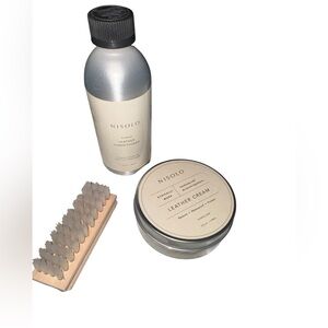 Nisolo Leather cleaner set with Drawstring Dust Bag